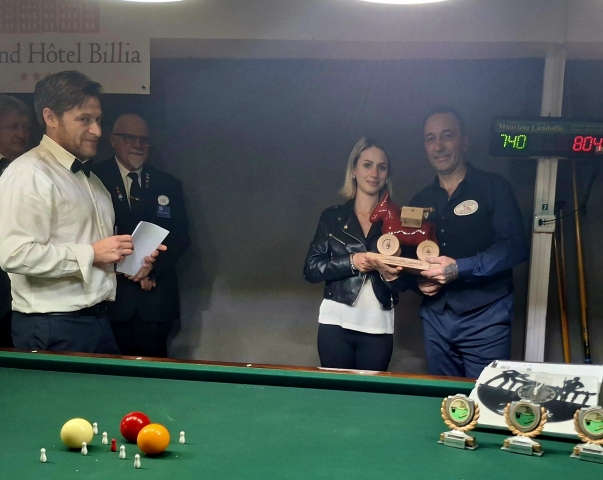 Grande biliardo a Saint Vincent: Barilari firma il 1° Memorial Enzo Trecate