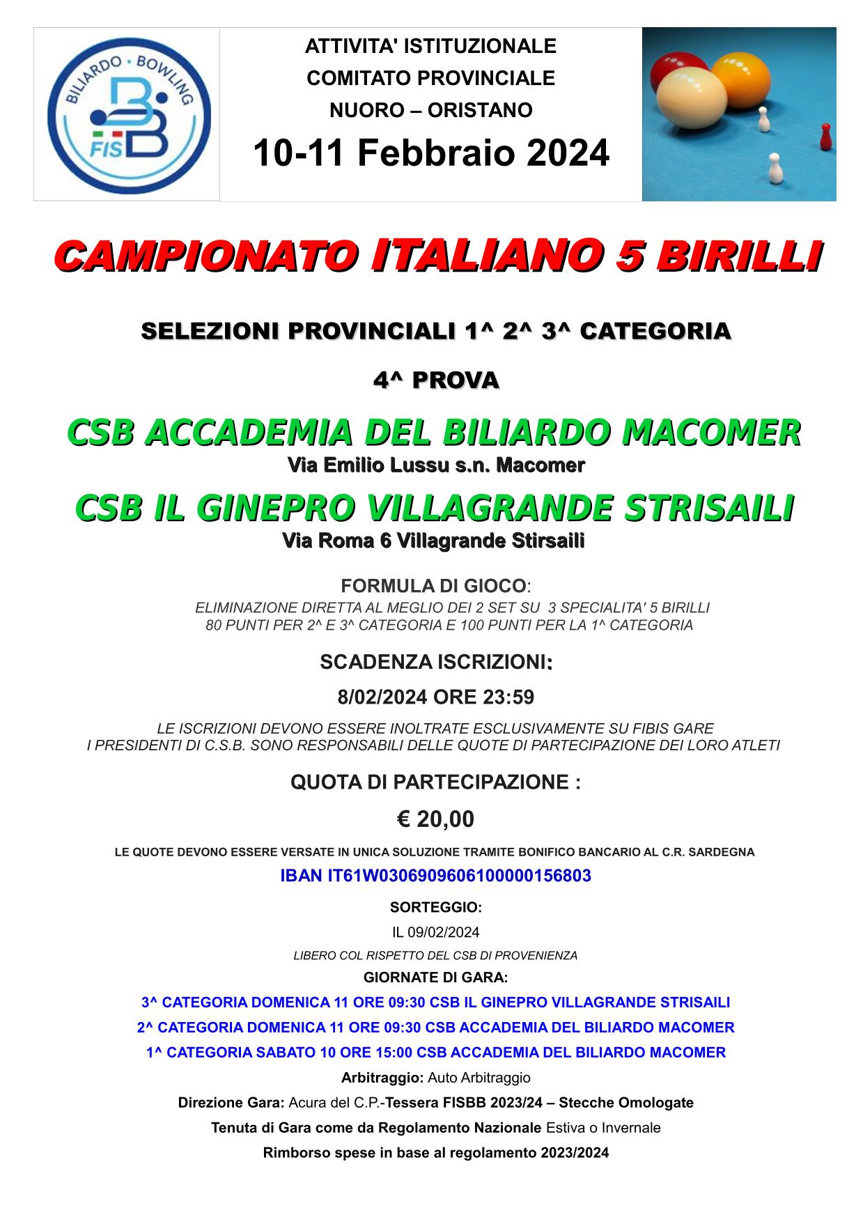 QUARTA PROVA PROVINCIALE OR NUORO 1 1