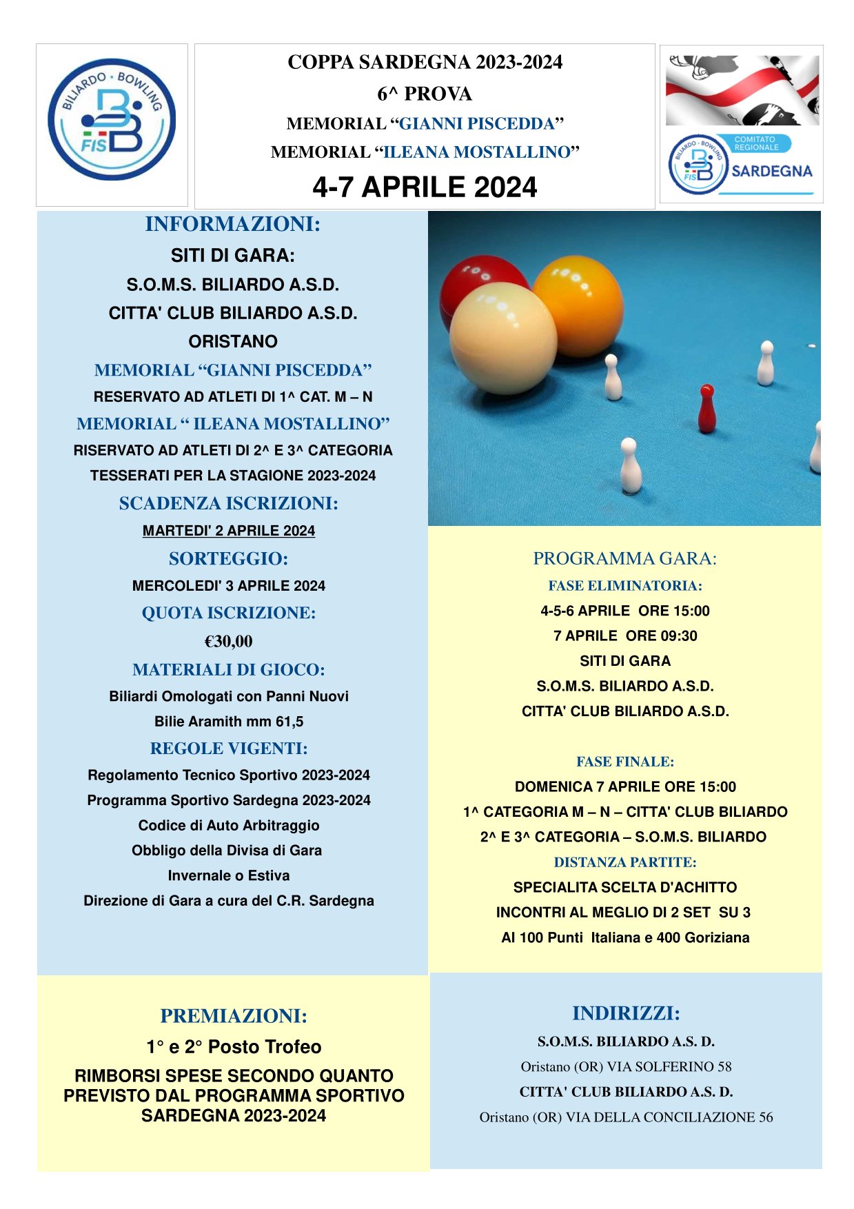 SESTA PROVA COPPA SARDEGNA 1 1