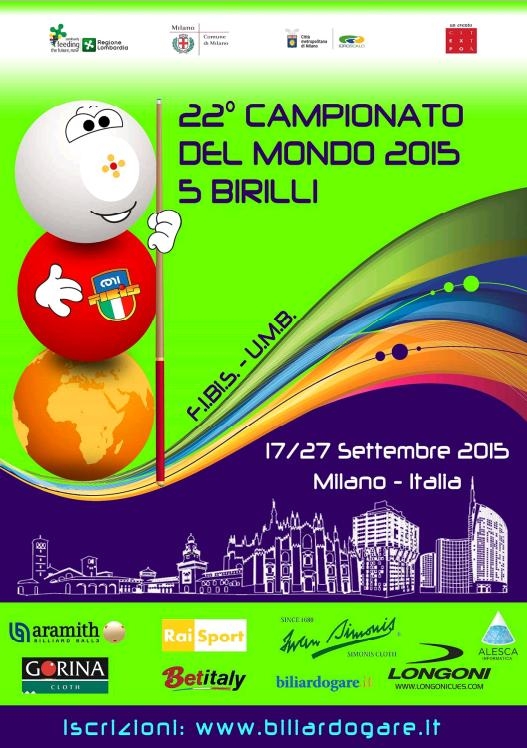 22° Campionato del Mondo 2015 - 5 Birilli