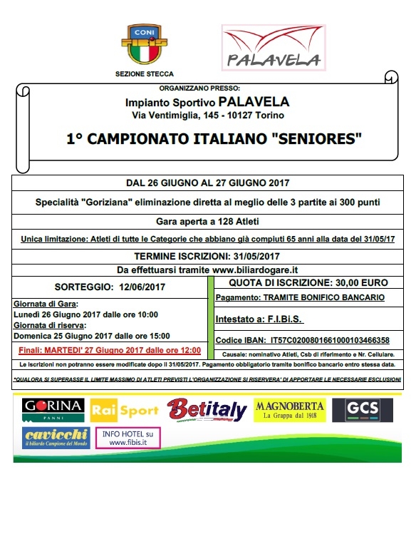 Primo Campionato Italiano Seniores