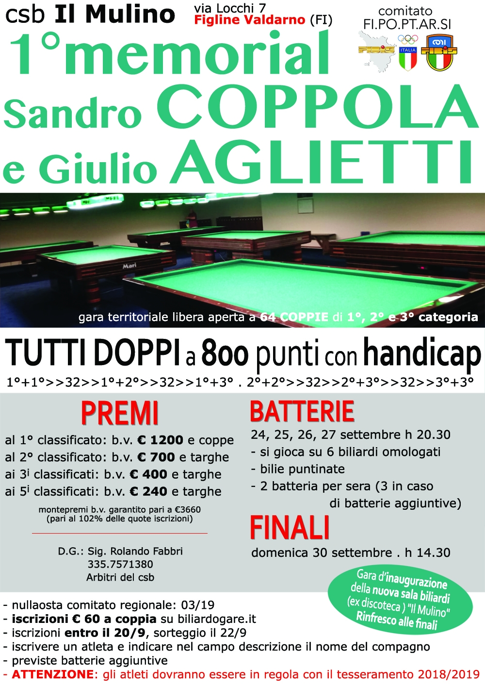 I Memorial Sandro Coppola e Giulio Aglietti a Figline