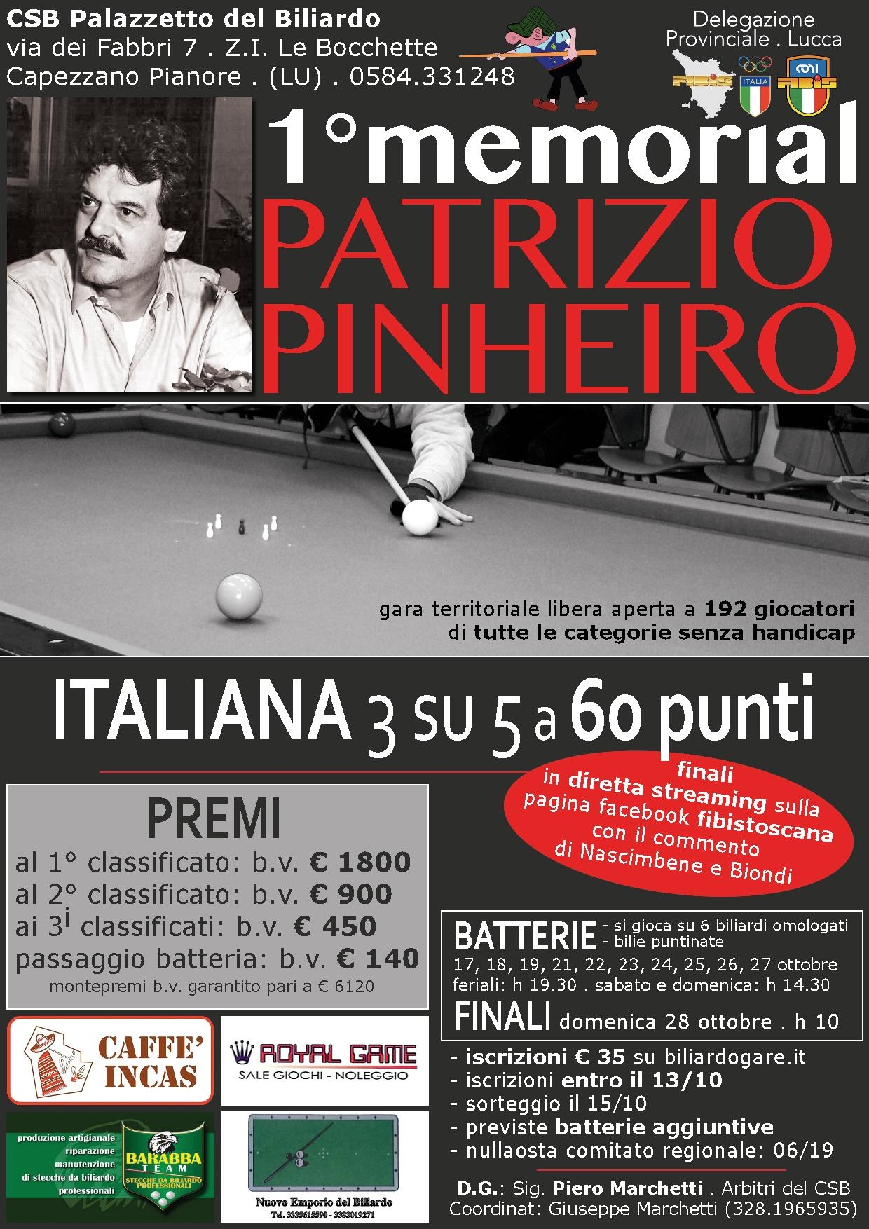 I Memorial Patrizio Pinheiro