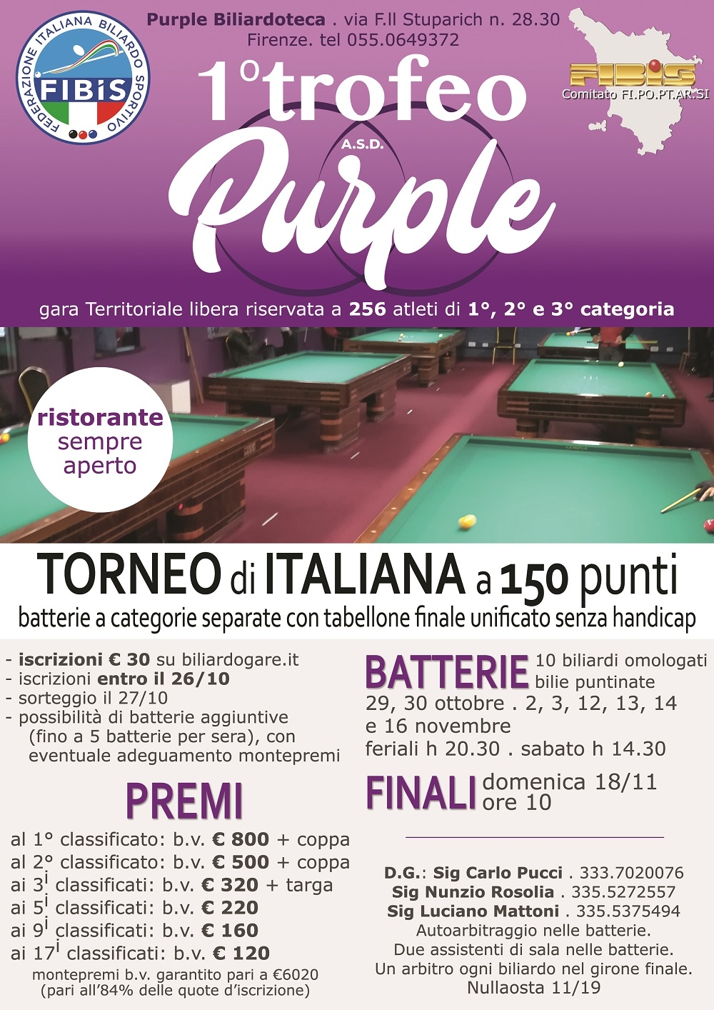 I Trofeo Purple Biliardoteca
