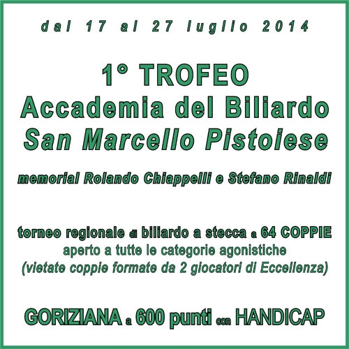 Torneo SAN MARCELLO PISTOIESE