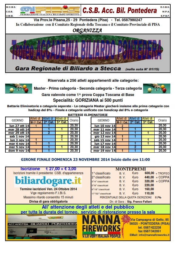 Coppa Toscana I Prova