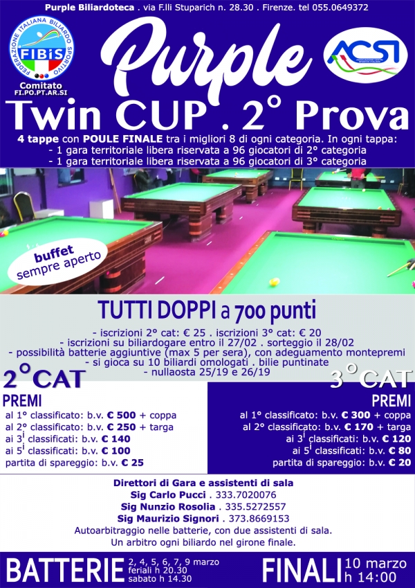 Purple Twin Cup - 2a tappa