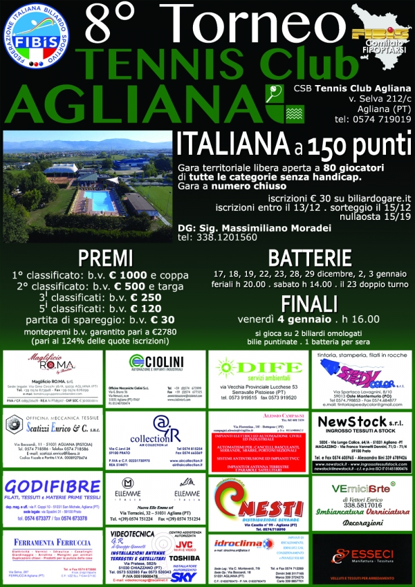 VIII Torneo Tennis Club Agliana