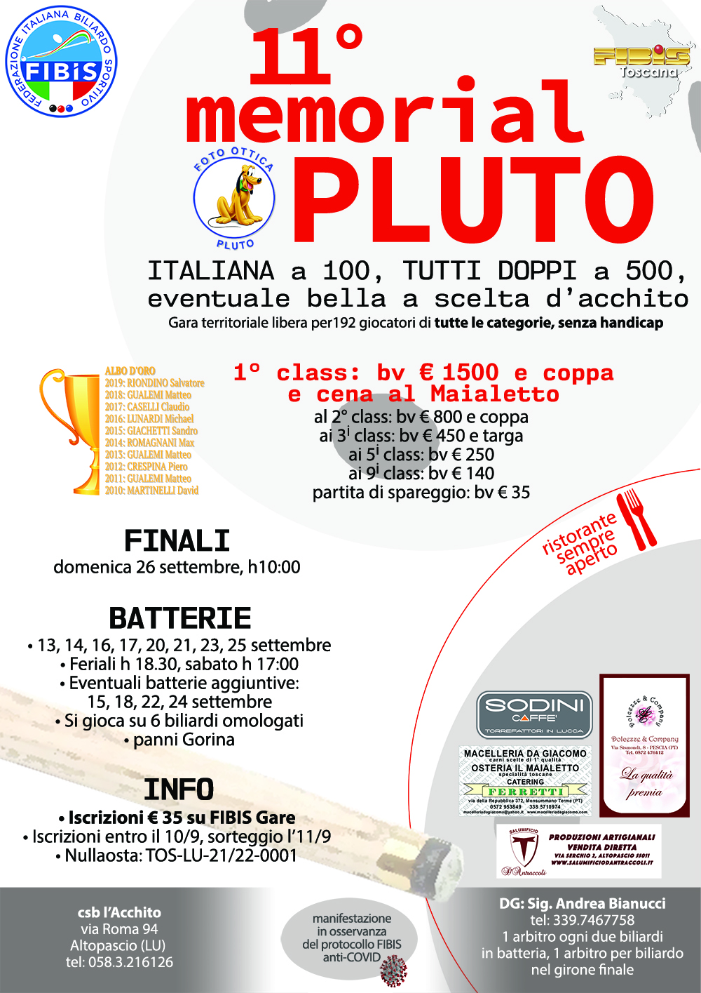 11° Memorial Pluto