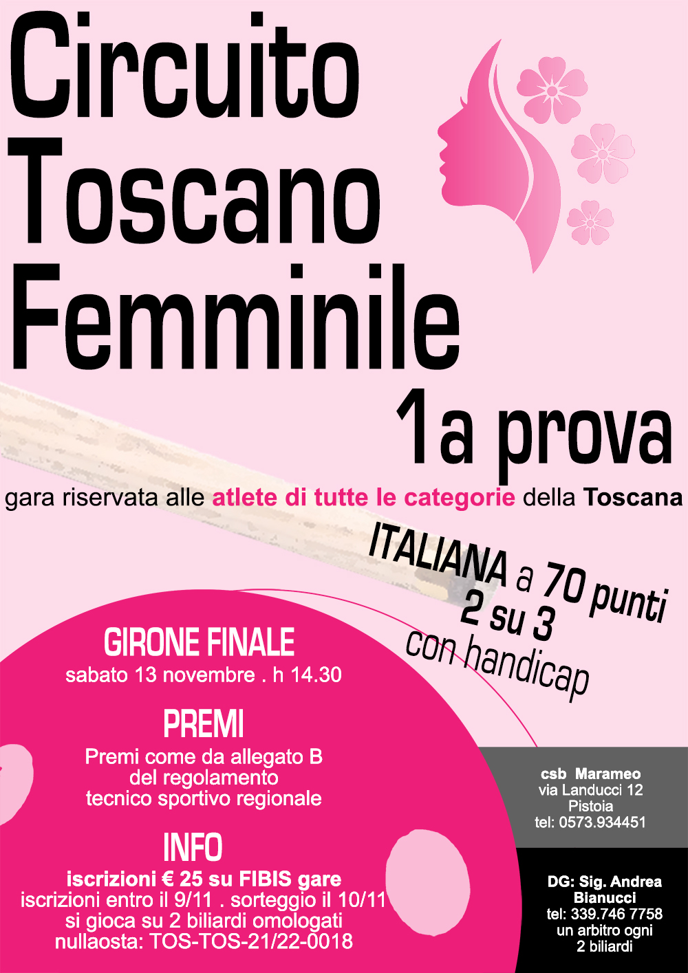 Circuito Toscano Femminile - 1° Prova