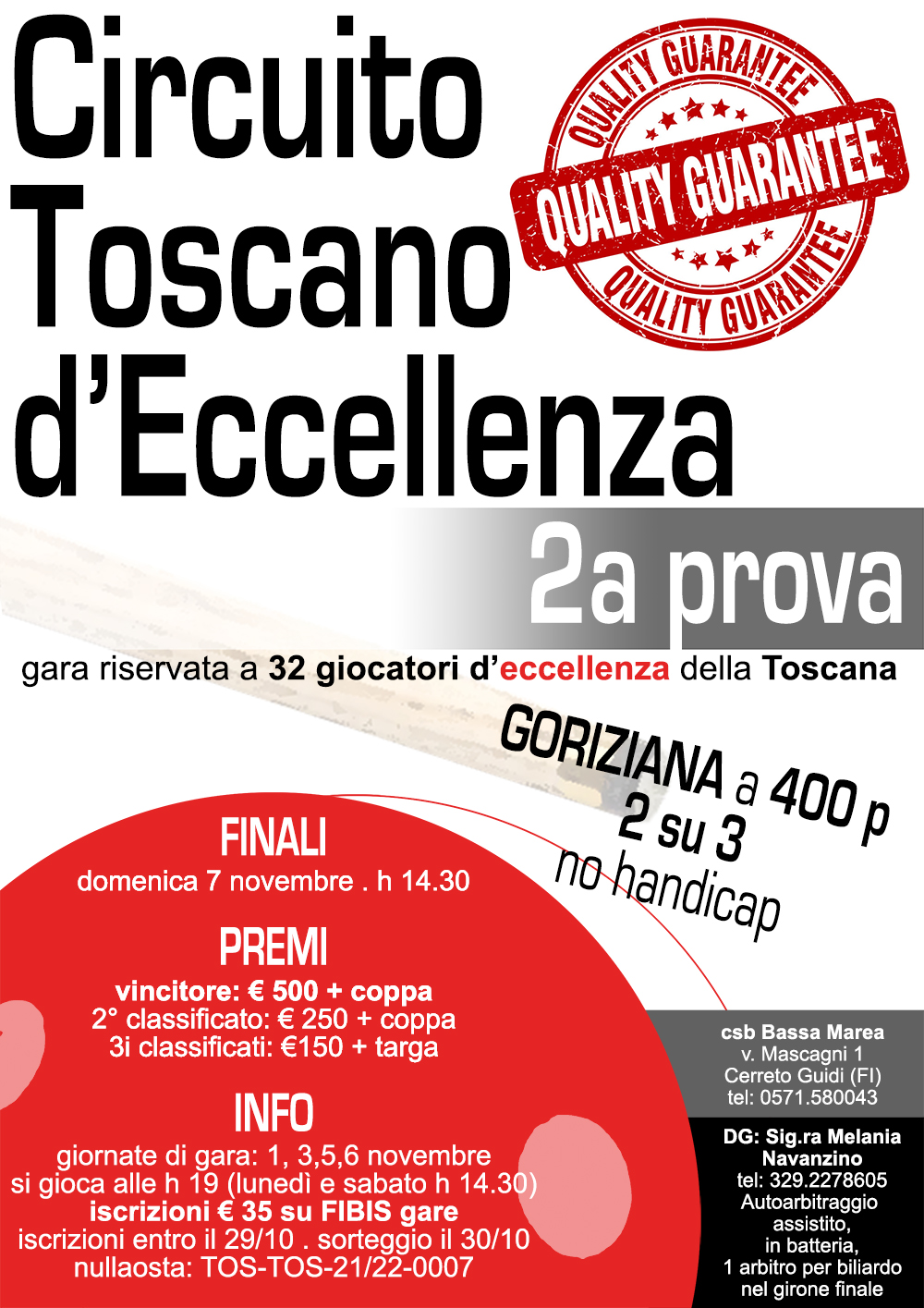 CIRCUITO TOSCANO D'ECCELLENZA - 2° PROVA