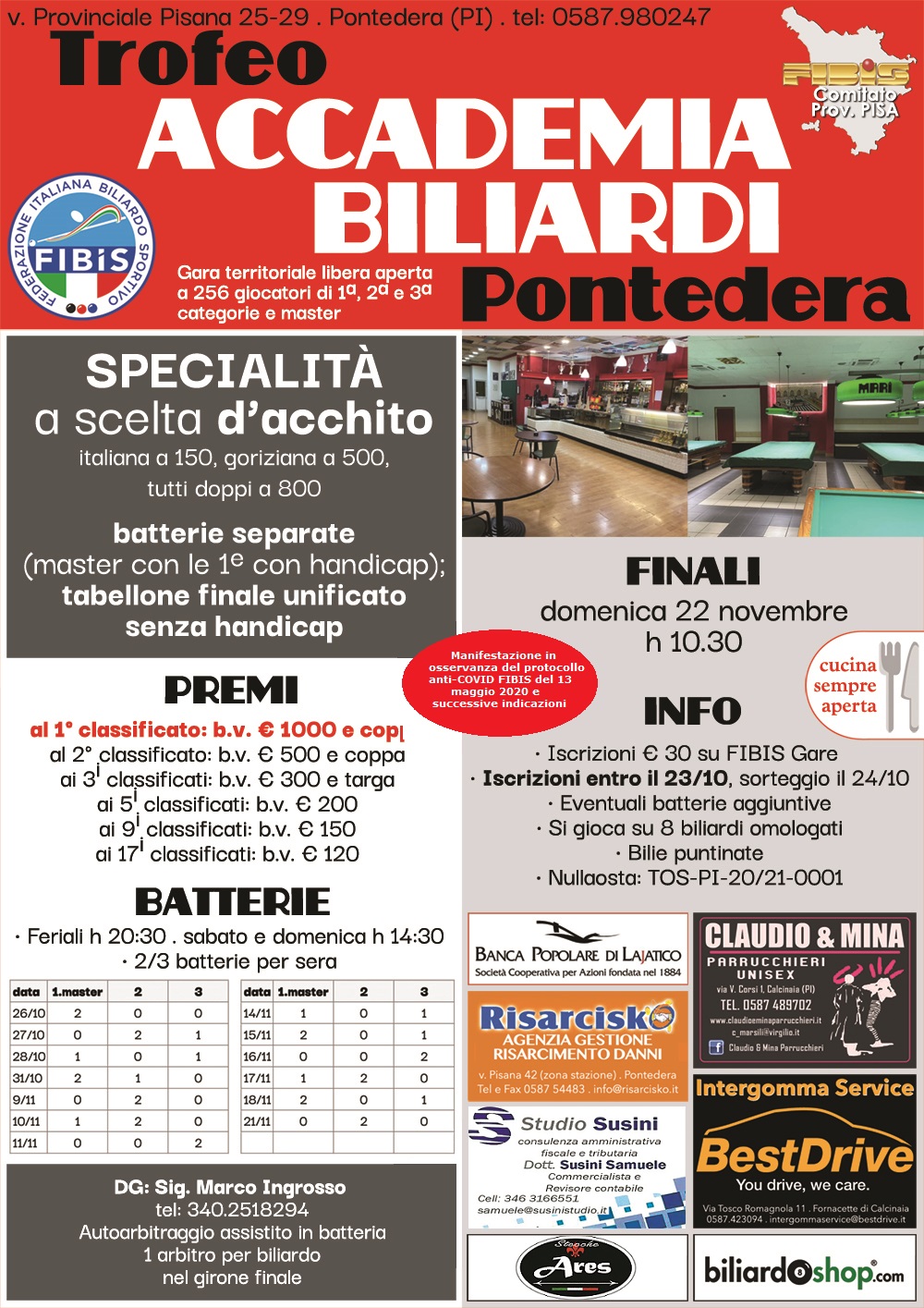 Trofeo Accademia Biliardi Pontedera