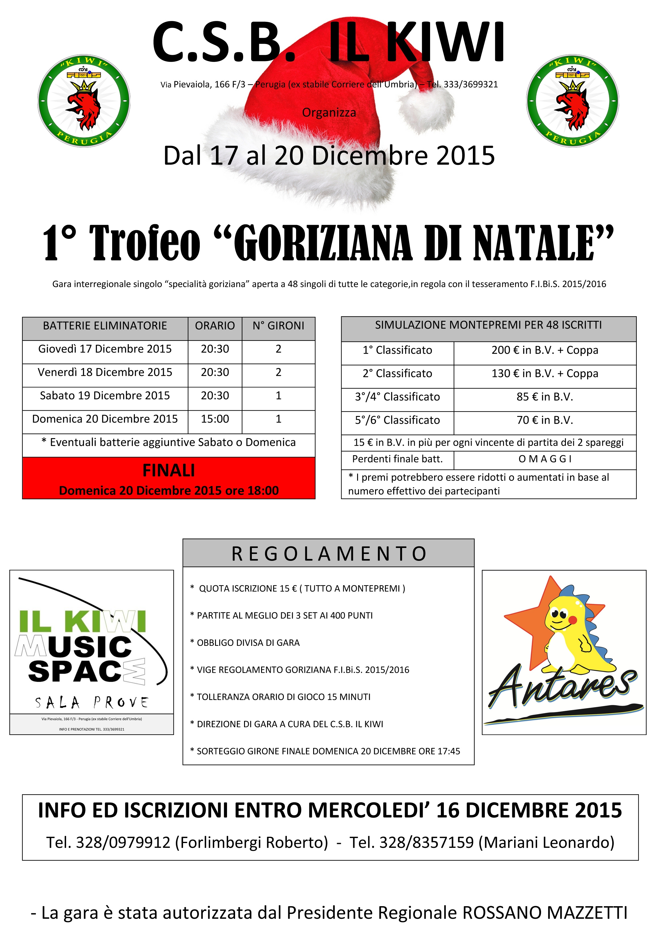 1° Trofeo "GORIZIANA DI NATALE"