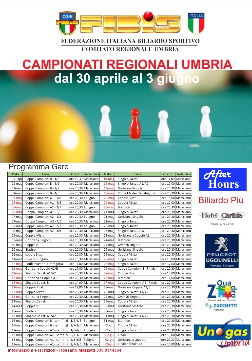 FINALI CAMPIONATI REGIONALI UMBRIA 2017-2018