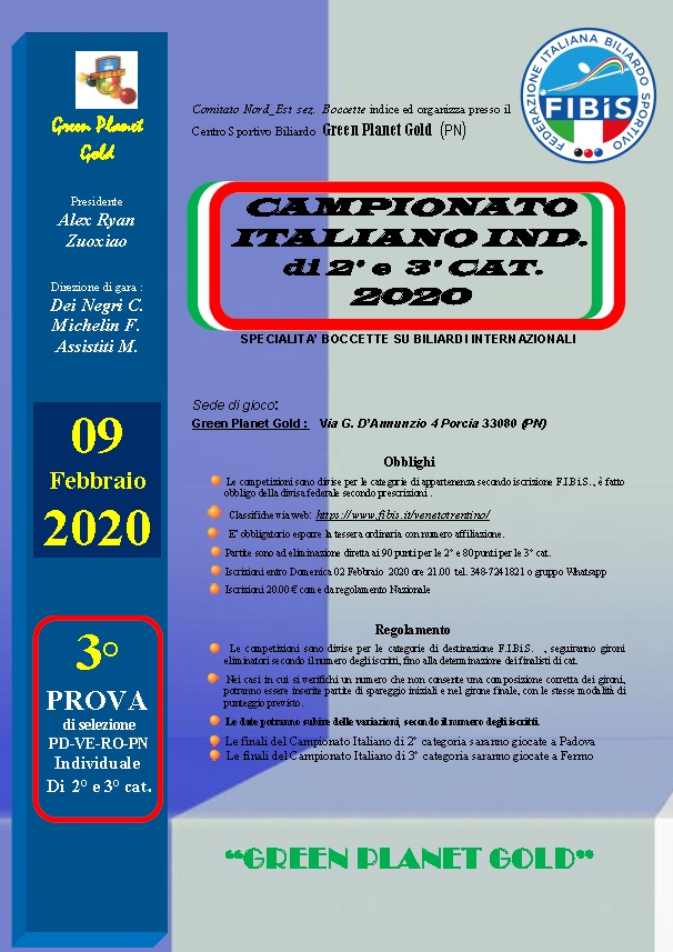 3 prova Camp ITA 2 3 Cat 2020 GreenPlanet