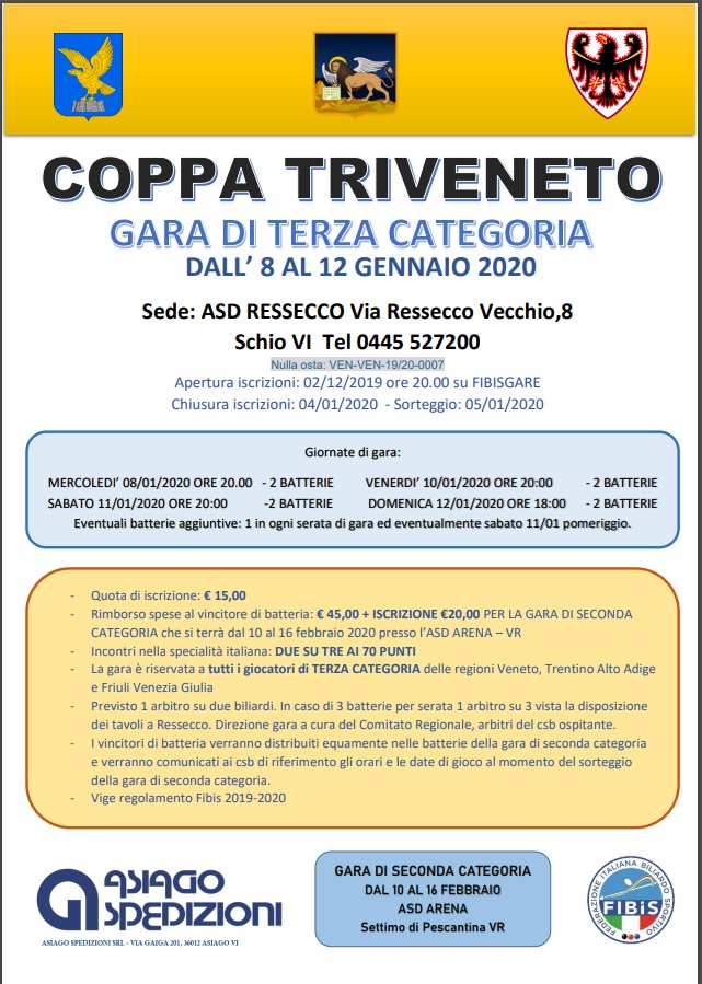 Coppa Triveneto - Gara di 3^ Categoria